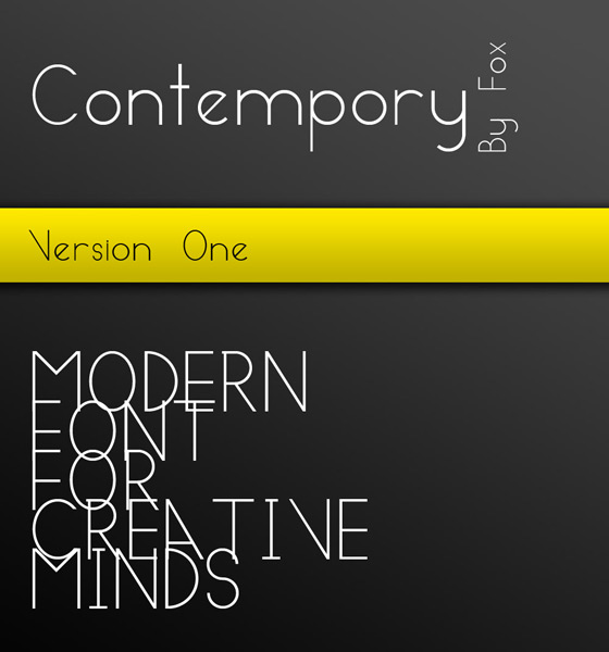 Contempory Modern free font download