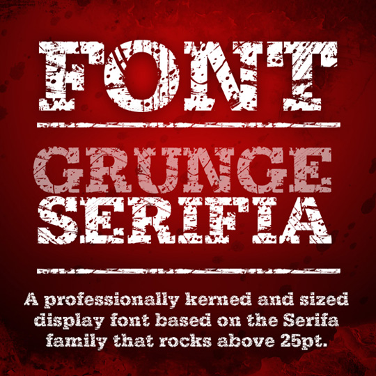 Grunge Serifia free font