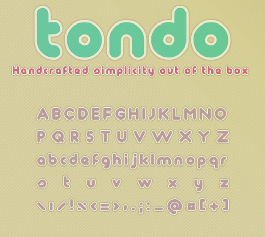 Tondo free font