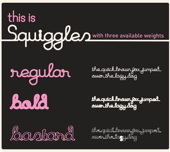 Squiggles Ultimate free font
