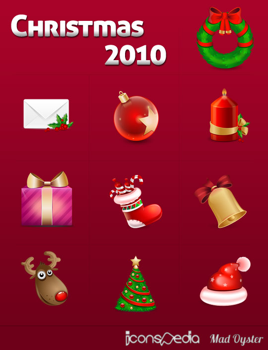 Christmas 2010 Icons by MadOyster