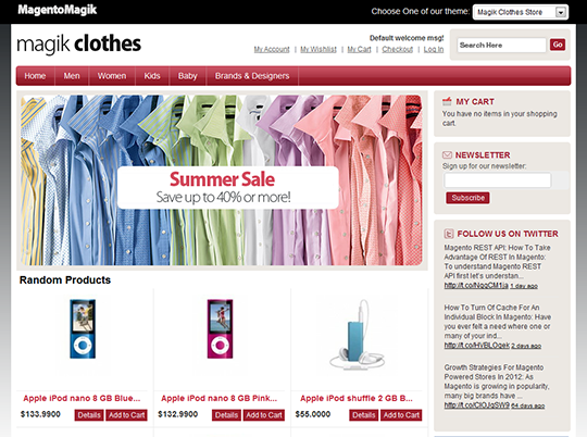 Clothes Store Magento Template
