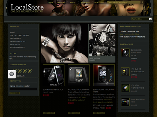 Fashion Glamour Magento Template