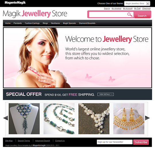 Jewellery Magento Template