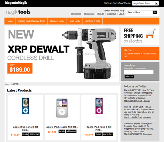 Tool Store Magento Template